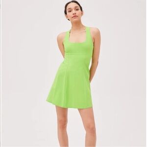 Outdoor Voices Green Cross Back Dress